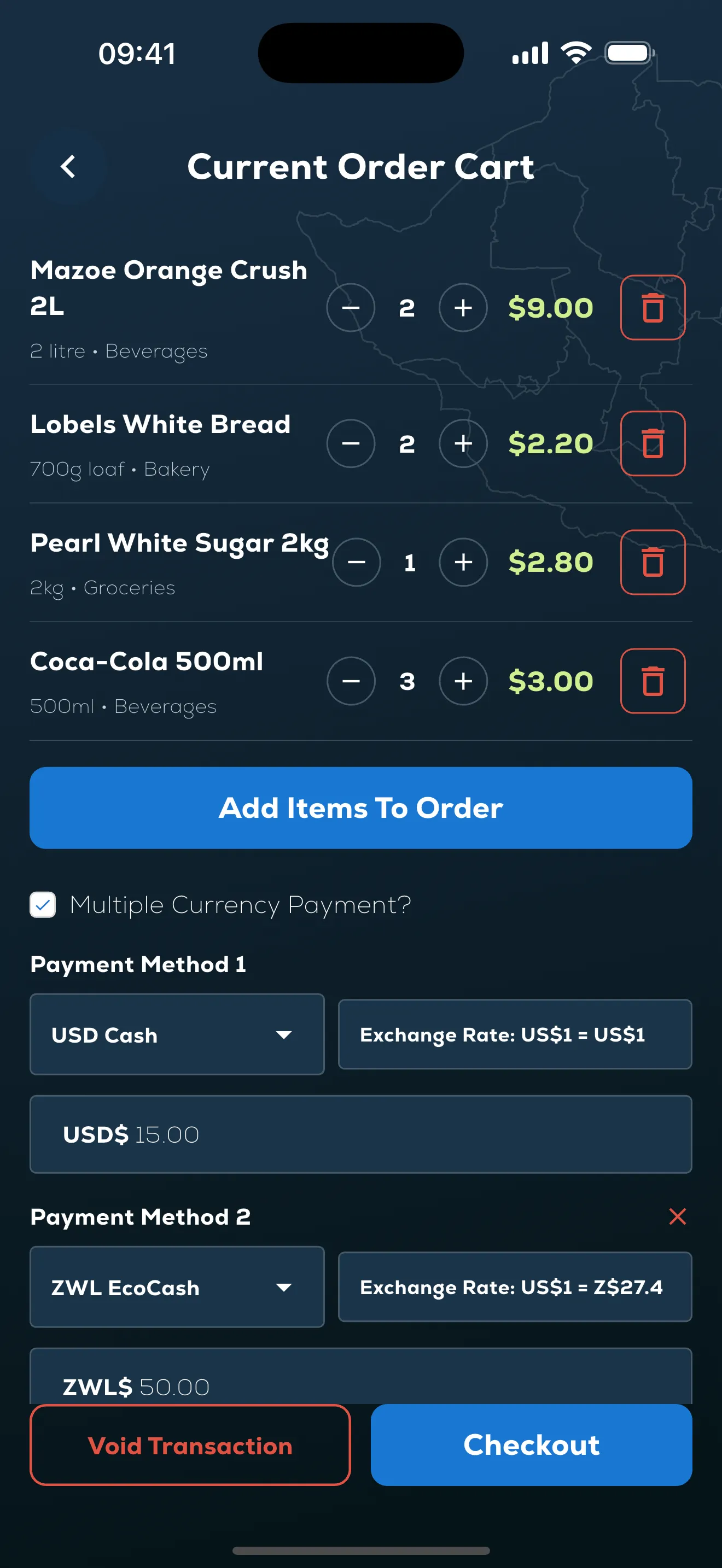 Perigee: Multi currency cart
