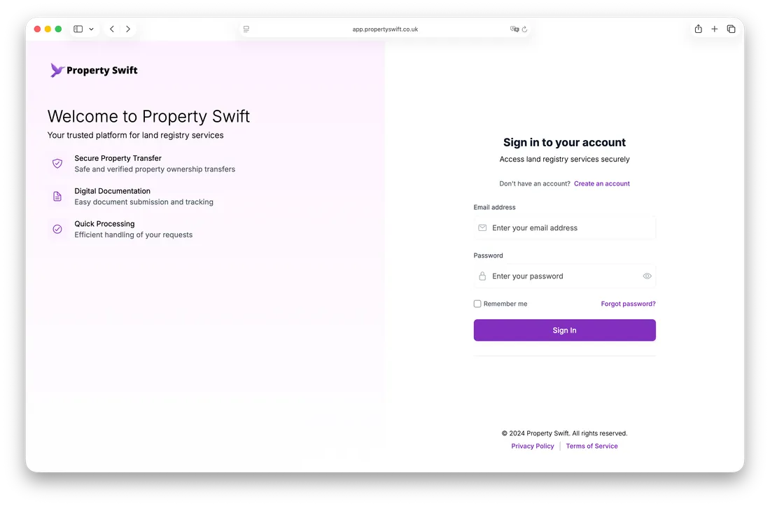 Property Swift screenshot