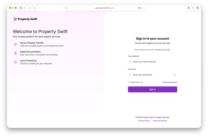 Property Swift screenshot