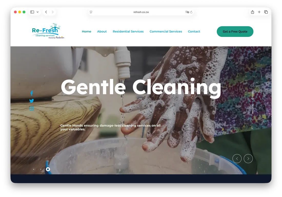 Re-fresh Cleaning Services screenshot